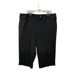 Dress Barn Women's High Rise Capri Pants Stretch Black Size 22‎ Workwear Comfy